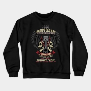 i'm a Grumpy Old Man I Was Born In november birthday funny Gift idea for grand father & dad Crewneck Sweatshirt